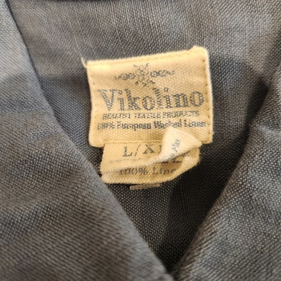 Vikolino European Linen Dress With Pockets Classic Tunic - Picture 4 of 13